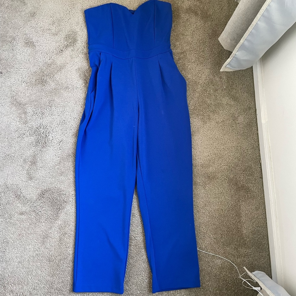 womens royal blue jumpsuit
